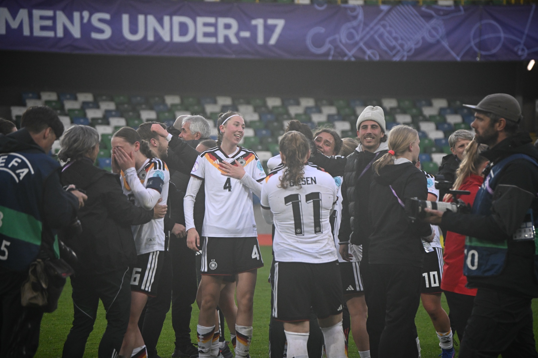 Match action during Germany vs France