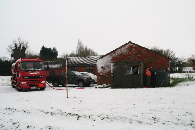 A domestic heating oil delivery