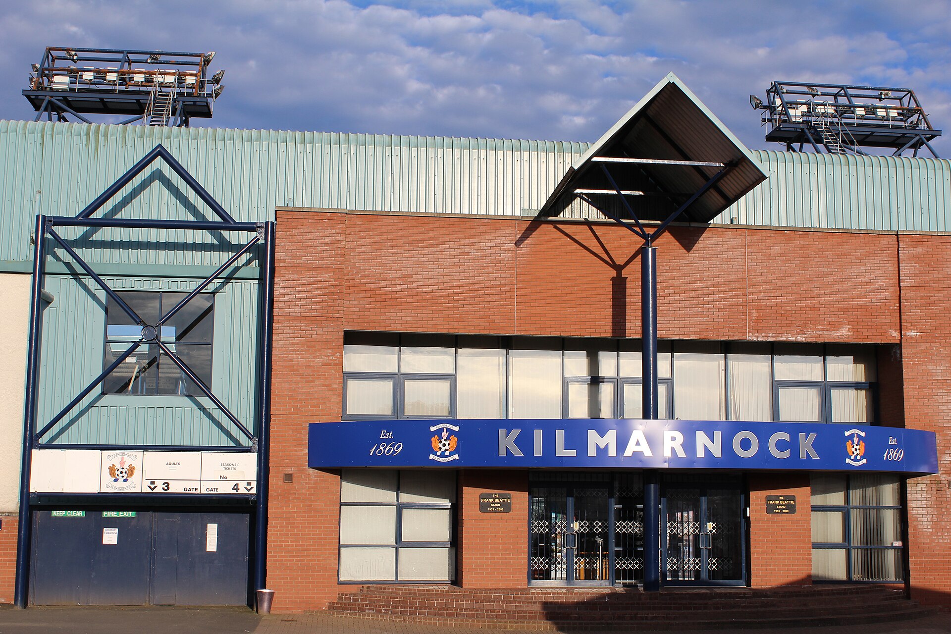 Rugby Park Stadium, Kilmarnock, Scotland