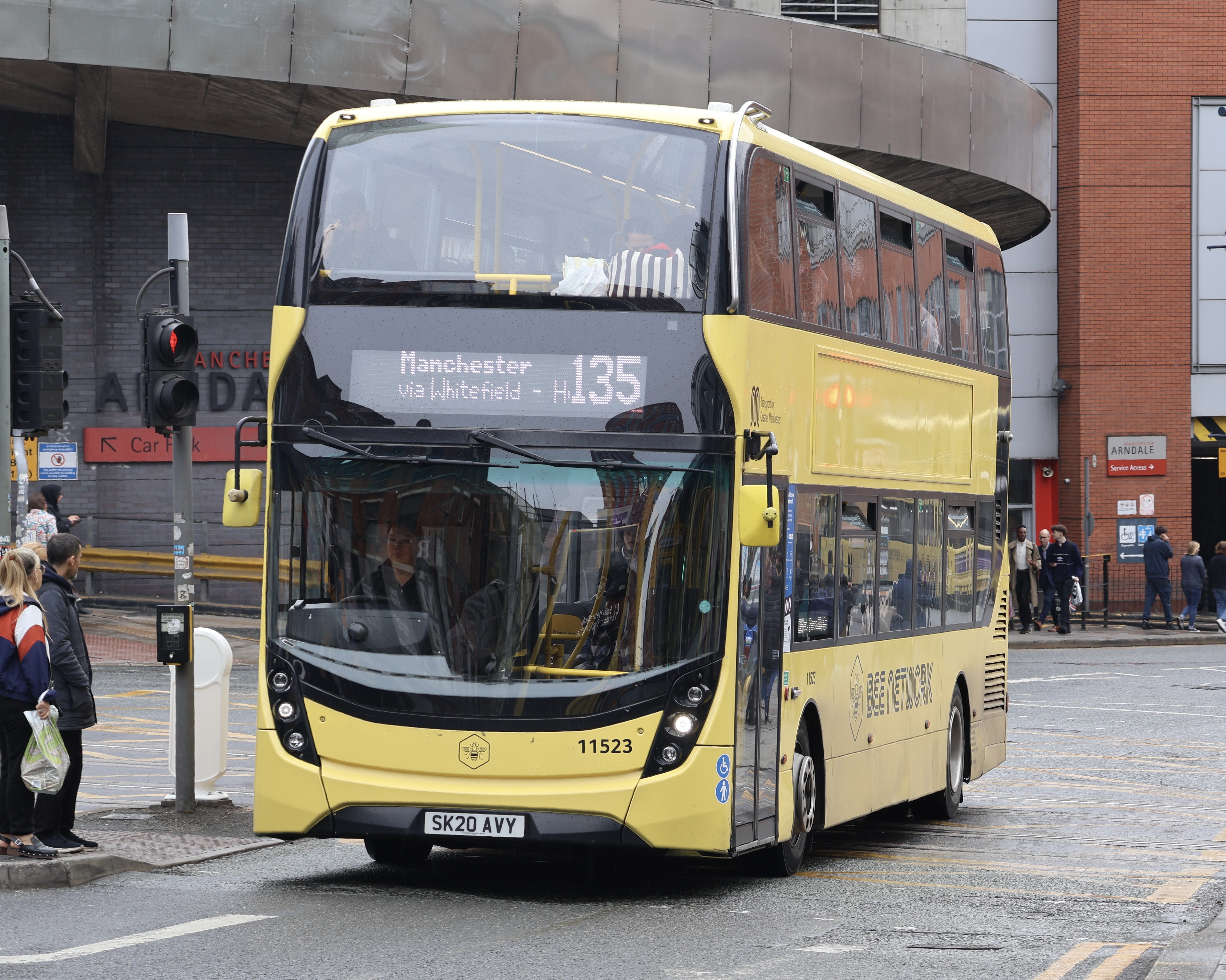 A bus operating in Greater Manchester