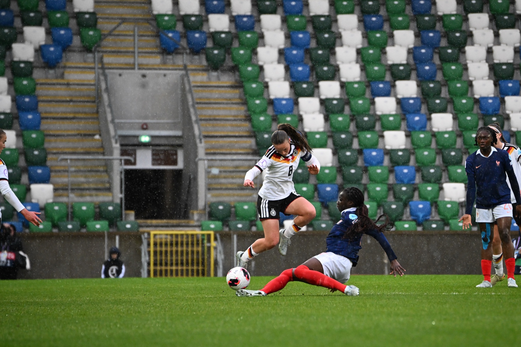 Match action during Germany vs France