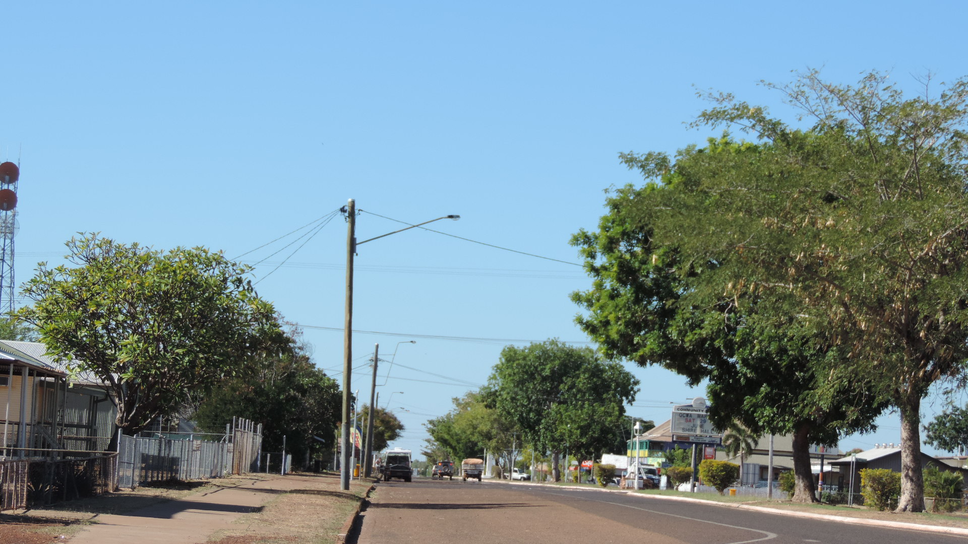 Landsborough Street, the main street in Normanton, 2019