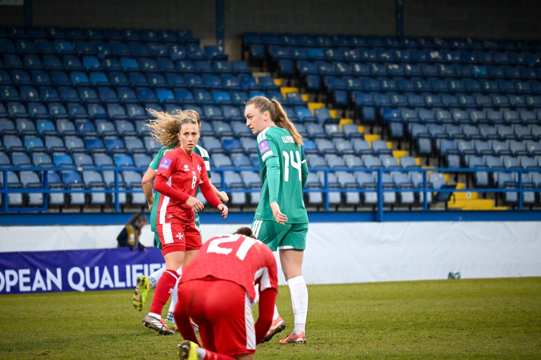 Match action during Northern Ireland vs Malta