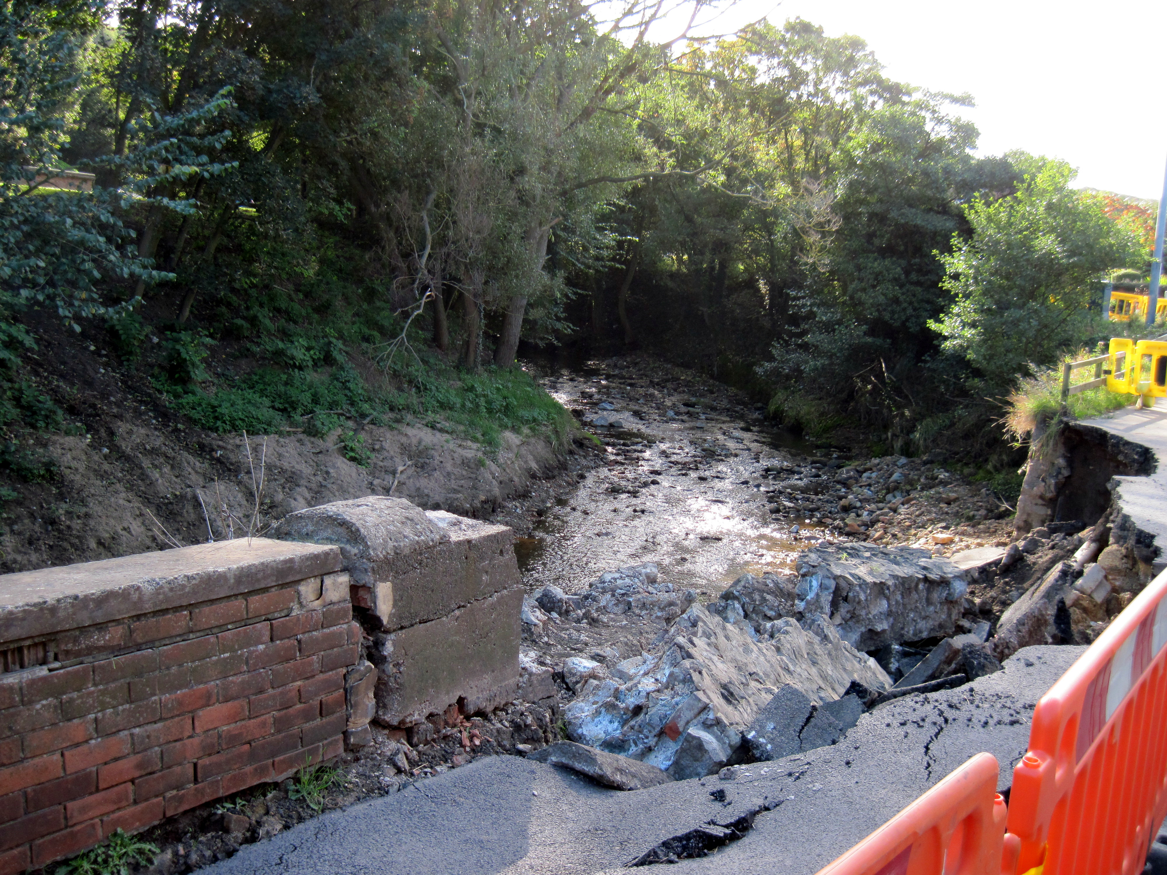 Flood damage at Skinningrove