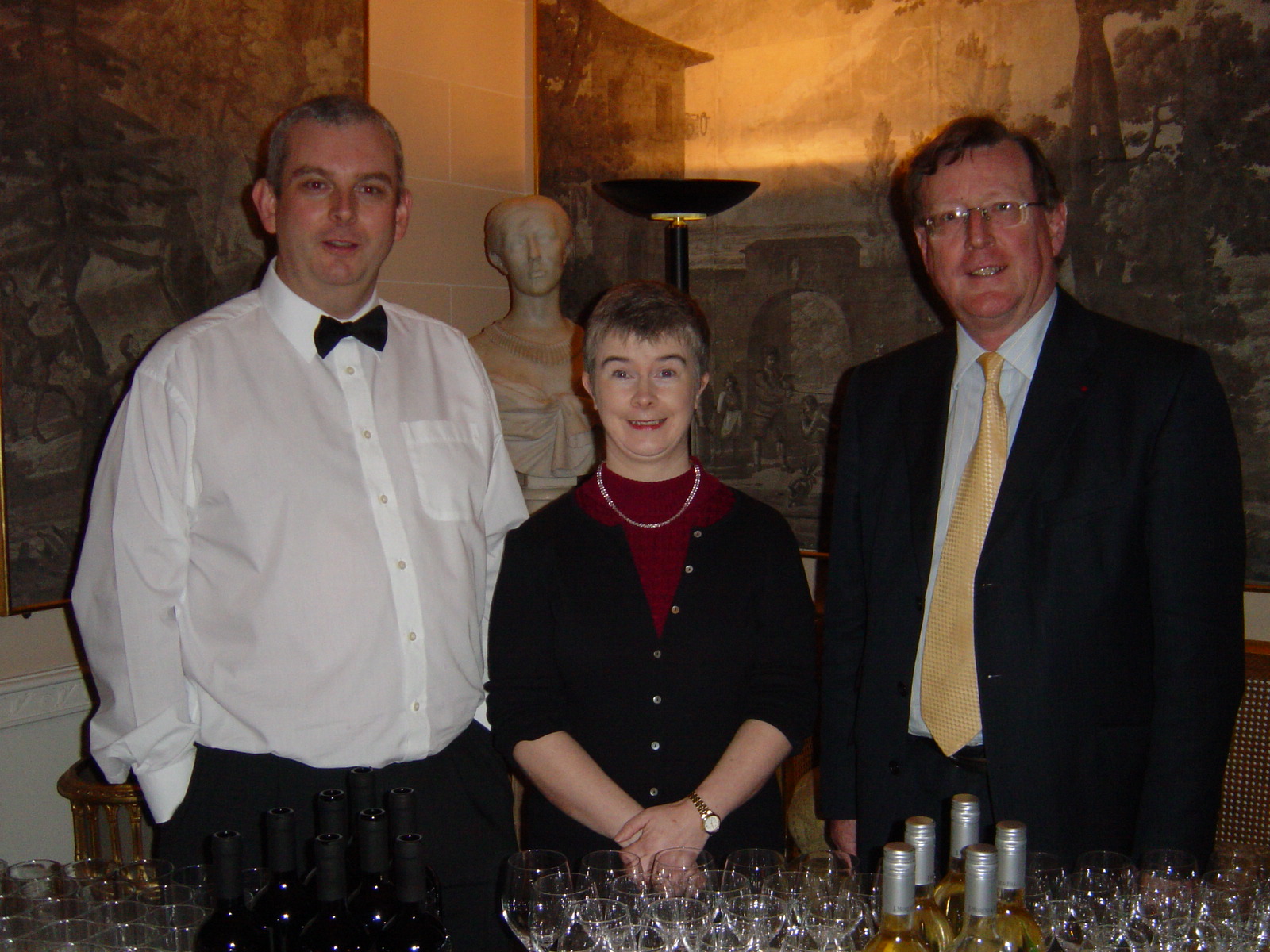 Victorian Christmas Celebration in aid of the Lisburn Seed Group at Hillsborough Castle - Kerry with Jane and Nobel Prize winner the Rt Hon. The Lord Trimble, PC (David Trimble, Baron Trimble) David Trimble's wife, Lady Daphne Trimble is a member of the Lisburn Seed Group (a voluntary organisation r