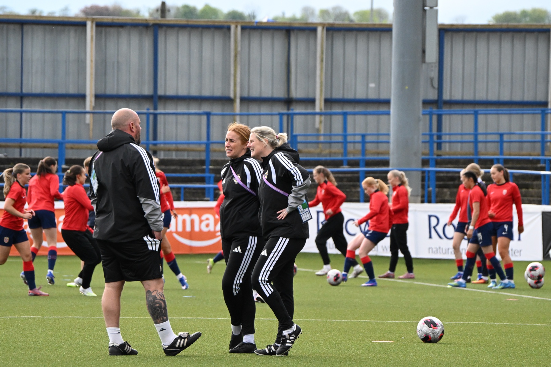 Match action during Northern Ireland vs Norway