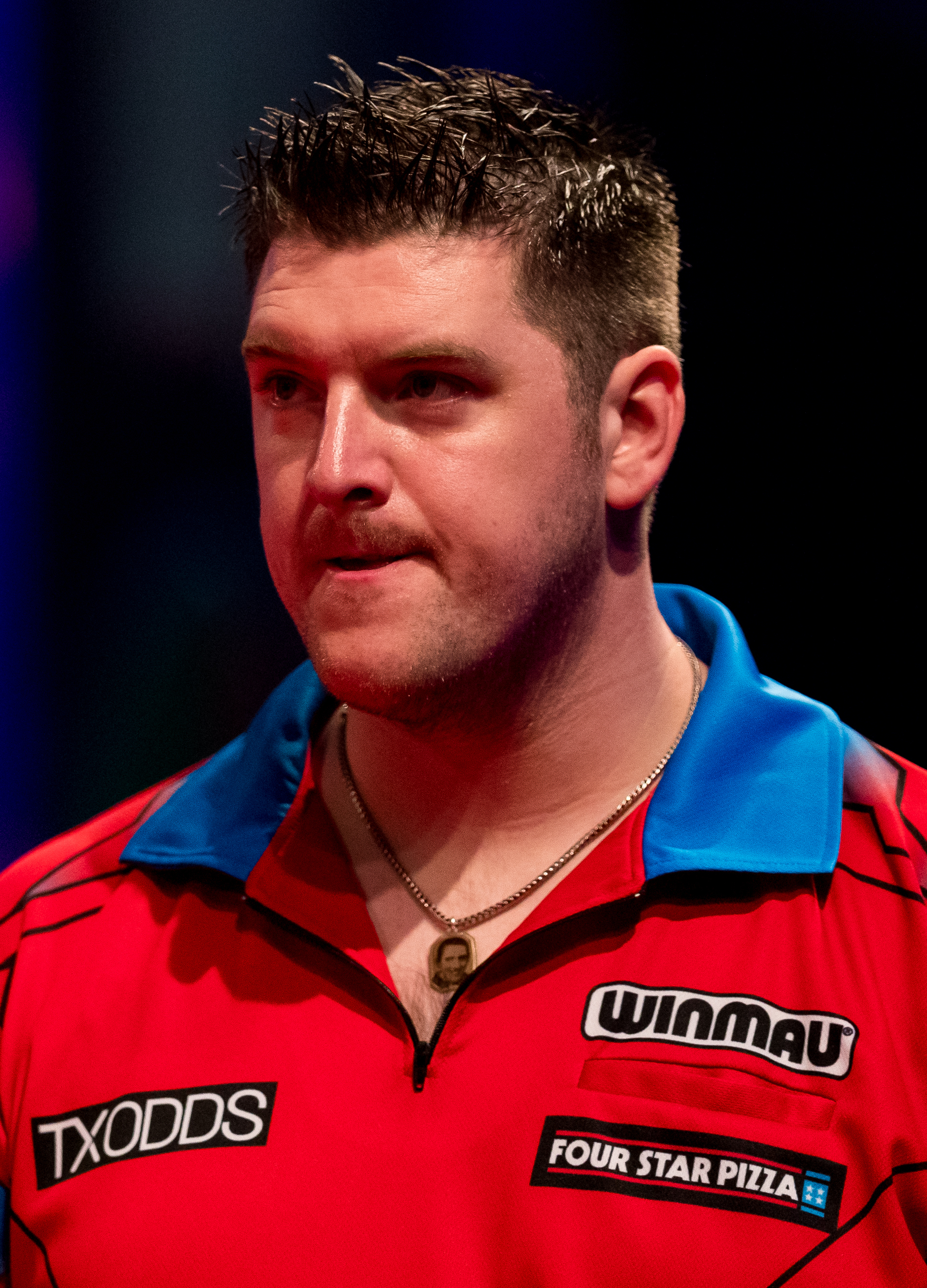 Daryl Gurney 6:4 John Henderson during PDC Europe Darts Matchplay at Maimarkthalle, Mannheim, Baden-Württemberg, Germany on 2019-09-07, Photo: Sven Mandel