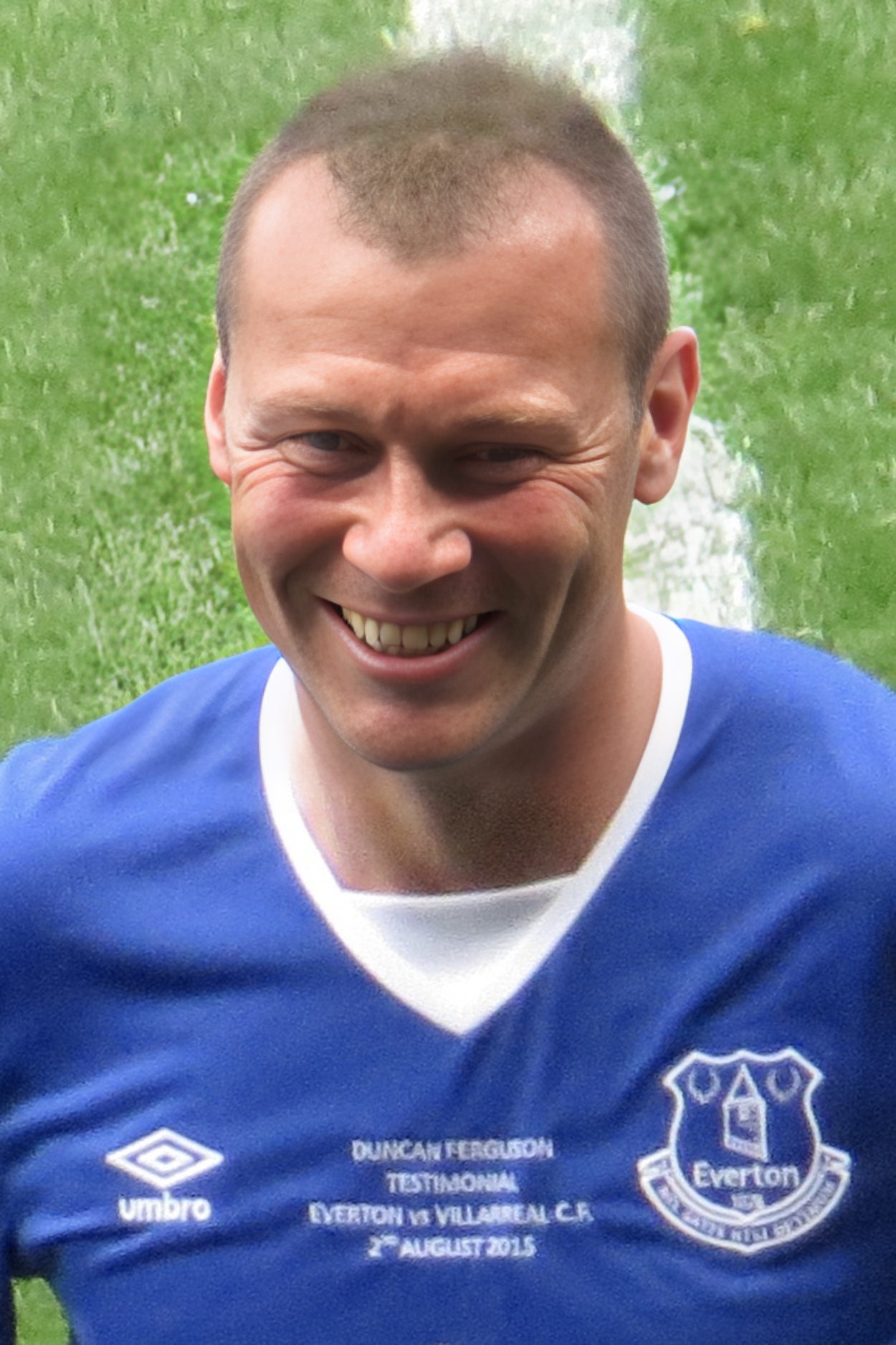 Duncan Ferguson on his testimonial match in August 2015.