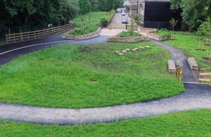 Park transformed after Brighouse flood scheme works