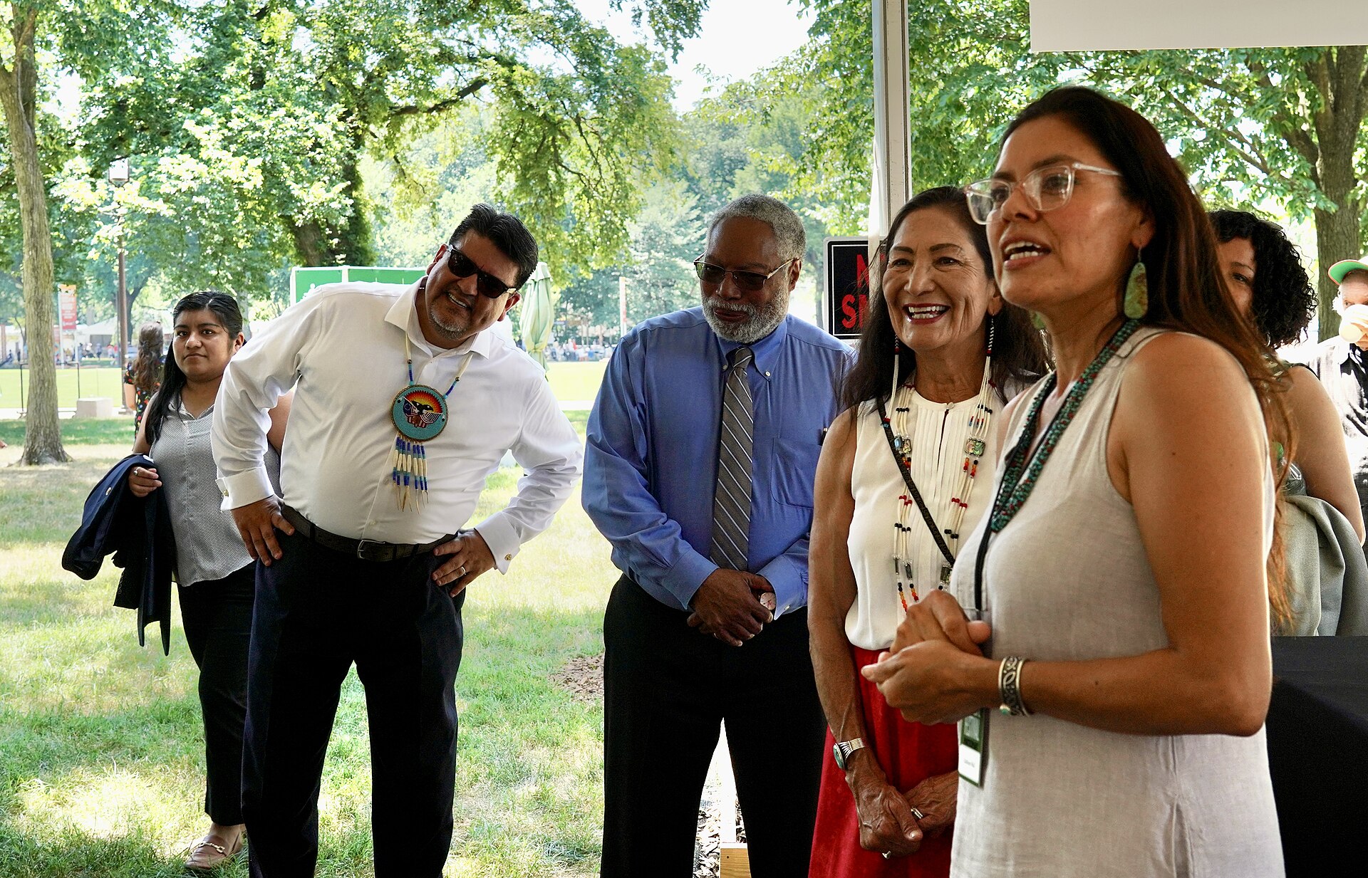 Secretary Haaland visited New Mexico to highlight recent actions and investments from the Department to conserve public lands and invest in Tribal communities throughout New Mexico on 20 June 2024