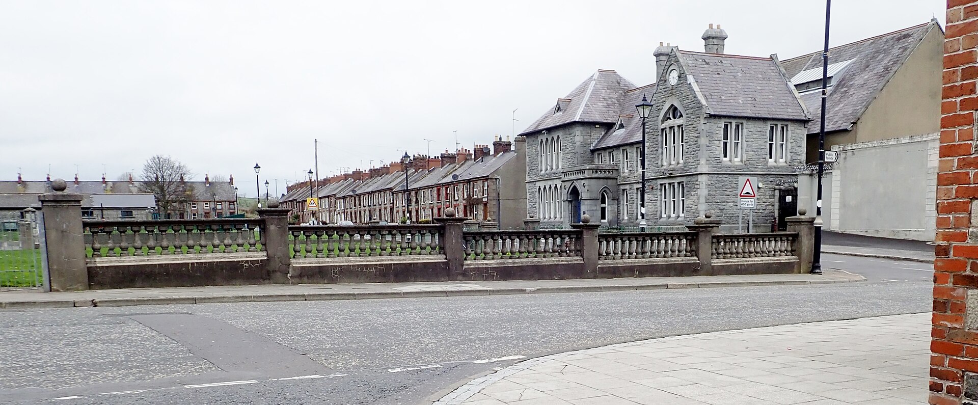 College Square, Bessbrook, viewed across Main Street