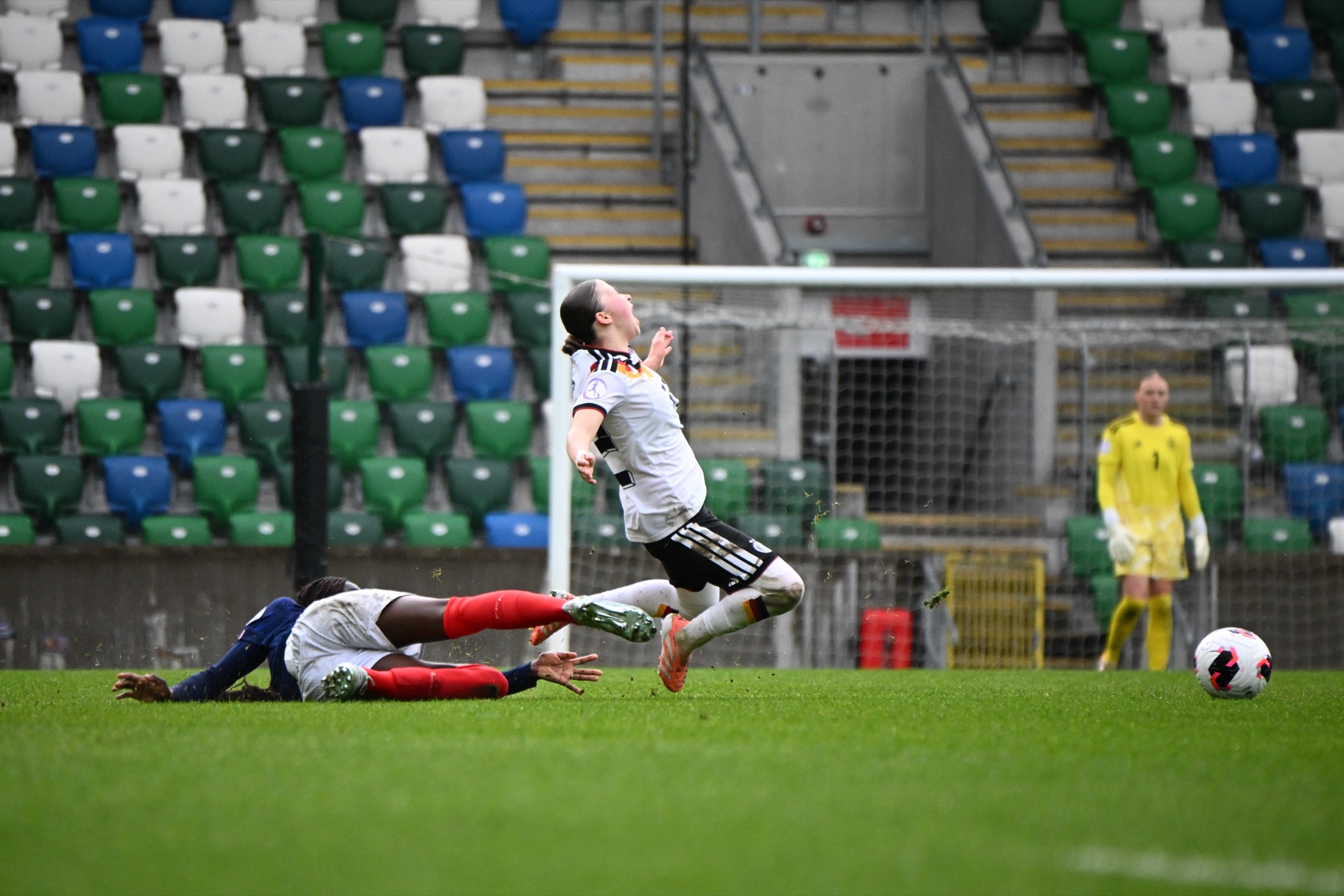 Match action during Germany vs France